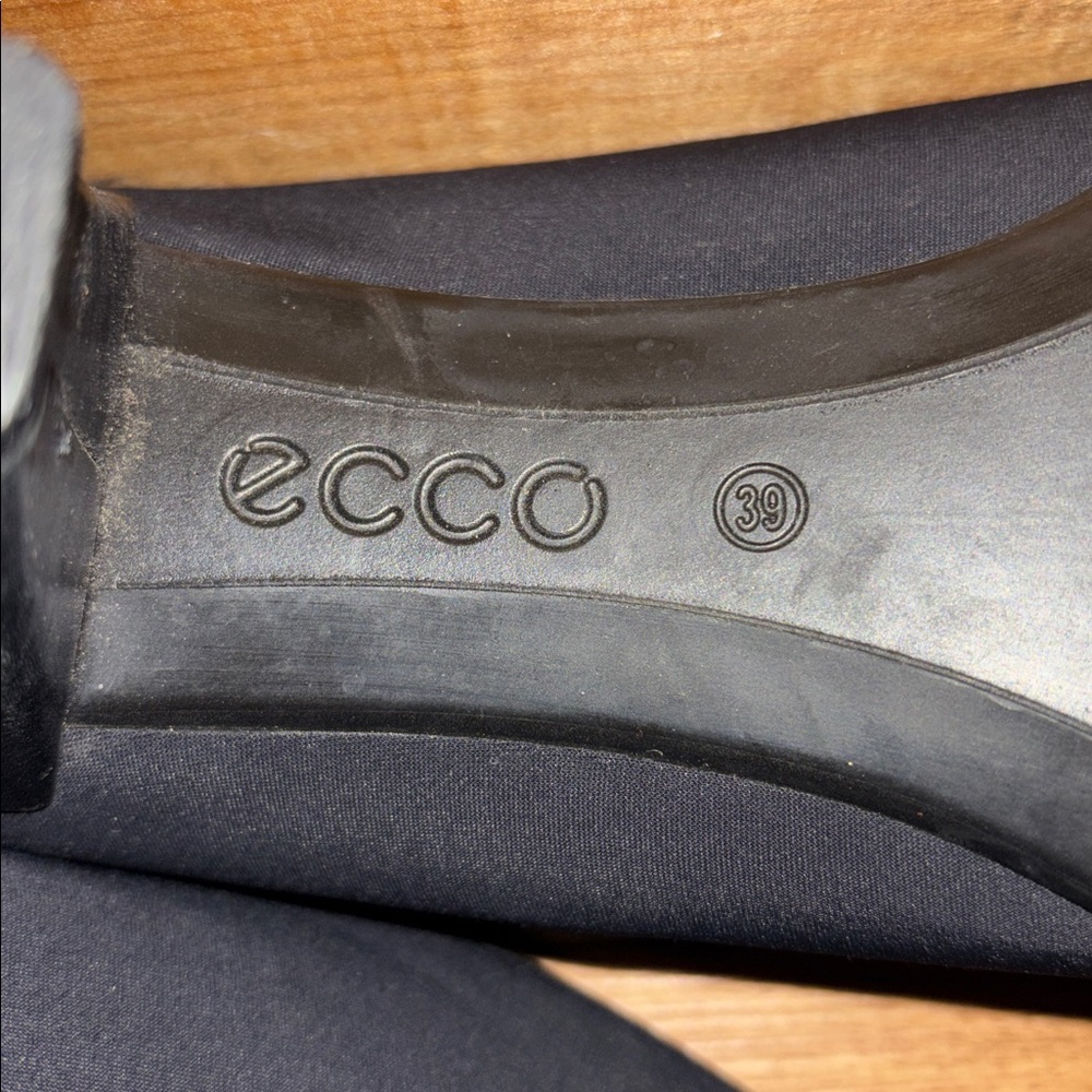 Ecco Women's Black Slip-On Heels - Picture 10 of 10